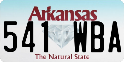 AR license plate 541WBA