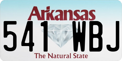 AR license plate 541WBJ