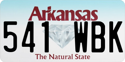 AR license plate 541WBK