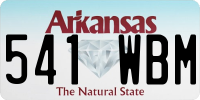 AR license plate 541WBM