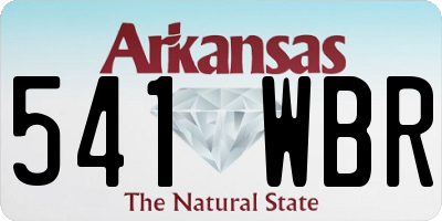 AR license plate 541WBR