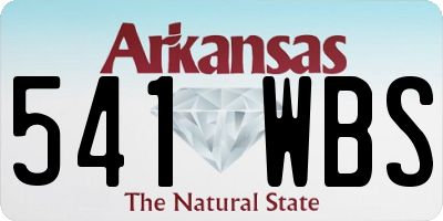 AR license plate 541WBS