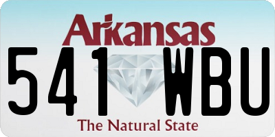 AR license plate 541WBU