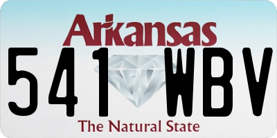 AR license plate 541WBV
