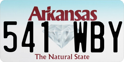 AR license plate 541WBY