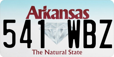 AR license plate 541WBZ