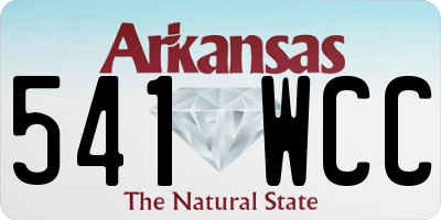 AR license plate 541WCC