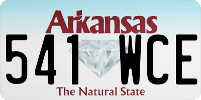 AR license plate 541WCE