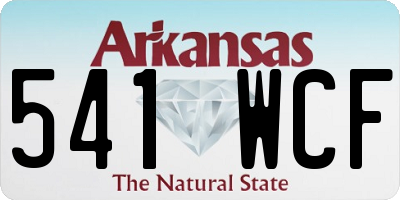 AR license plate 541WCF