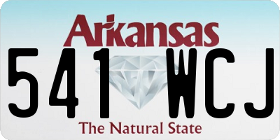 AR license plate 541WCJ