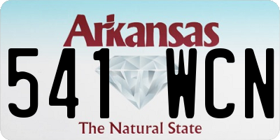 AR license plate 541WCN