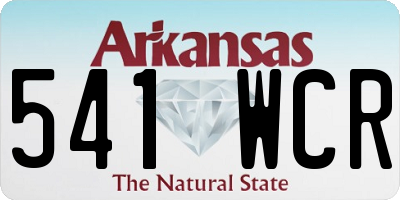 AR license plate 541WCR