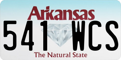 AR license plate 541WCS