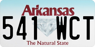 AR license plate 541WCT
