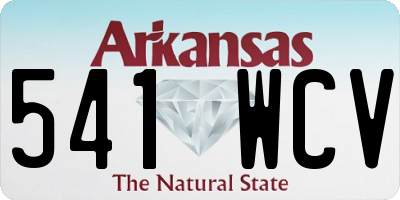 AR license plate 541WCV
