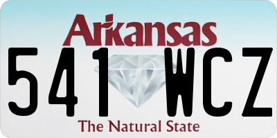 AR license plate 541WCZ