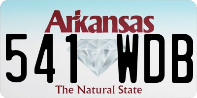 AR license plate 541WDB