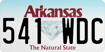 AR license plate 541WDC