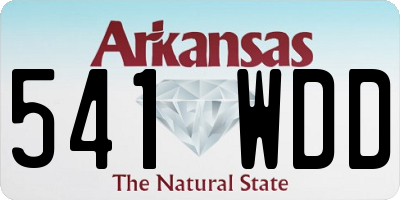 AR license plate 541WDD