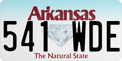 AR license plate 541WDE