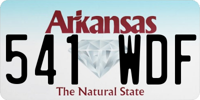 AR license plate 541WDF