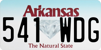 AR license plate 541WDG