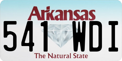 AR license plate 541WDI