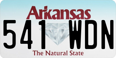 AR license plate 541WDN