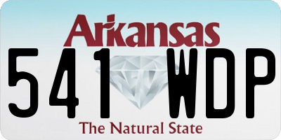 AR license plate 541WDP