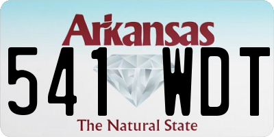 AR license plate 541WDT