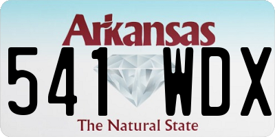 AR license plate 541WDX