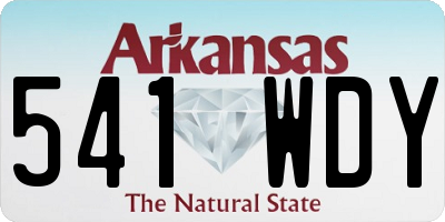 AR license plate 541WDY