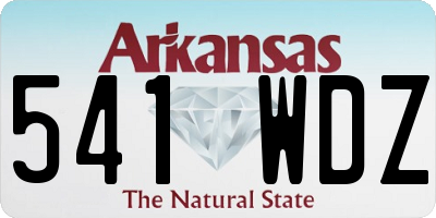 AR license plate 541WDZ