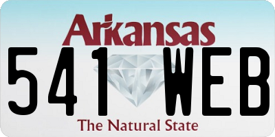 AR license plate 541WEB