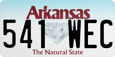 AR license plate 541WEC