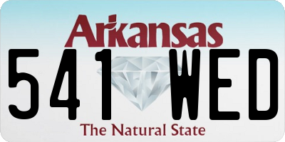 AR license plate 541WED
