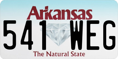 AR license plate 541WEG
