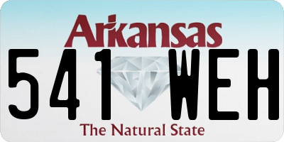 AR license plate 541WEH