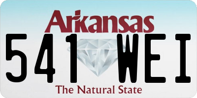 AR license plate 541WEI