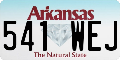 AR license plate 541WEJ