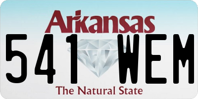 AR license plate 541WEM