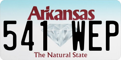 AR license plate 541WEP