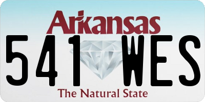 AR license plate 541WES