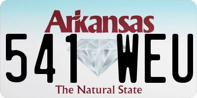 AR license plate 541WEU