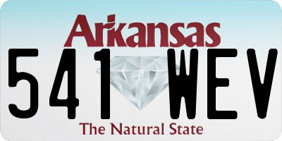 AR license plate 541WEV