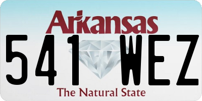 AR license plate 541WEZ