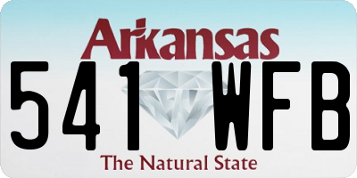 AR license plate 541WFB
