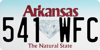 AR license plate 541WFC