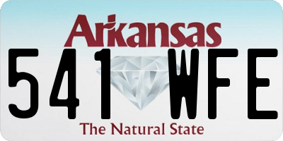 AR license plate 541WFE