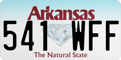 AR license plate 541WFF